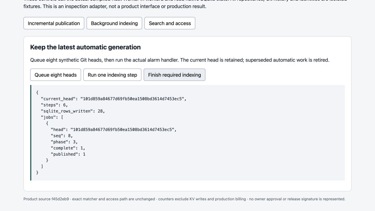 Actual isolated backend ready state